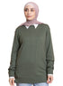 Olive Round Knit Pullover - Khotwh
